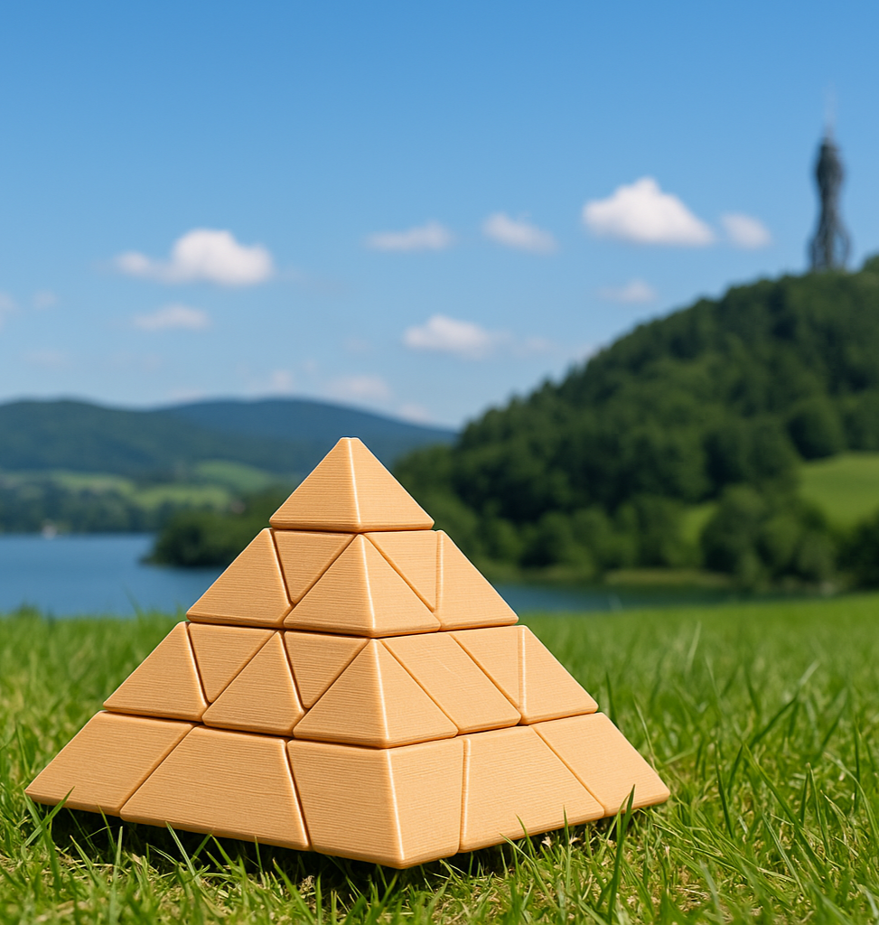 Pyramidn aus'm Südn - 4 piece pyramide puzzle
