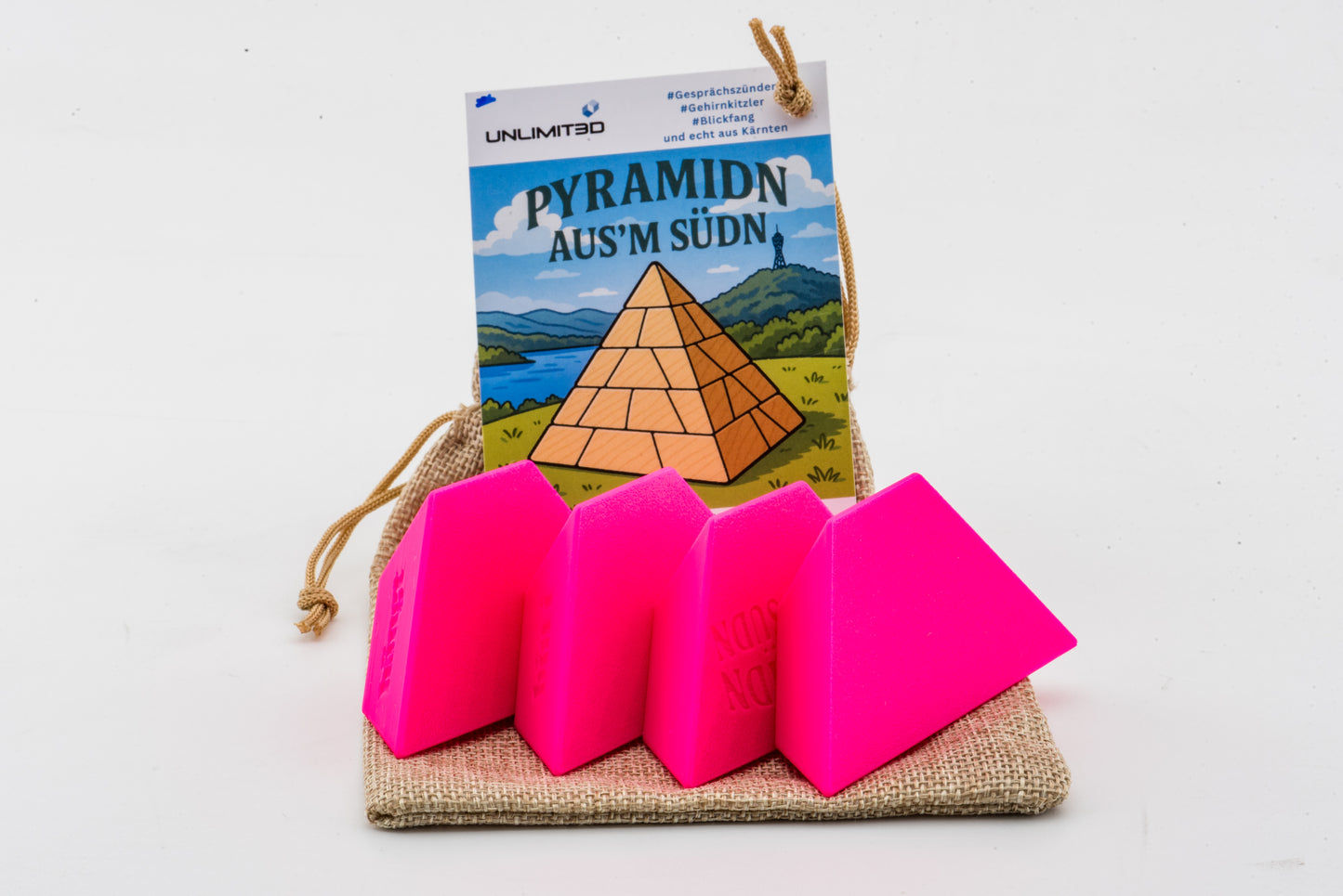 Pyramidn aus'm Südn - 4 piece pyramide puzzle