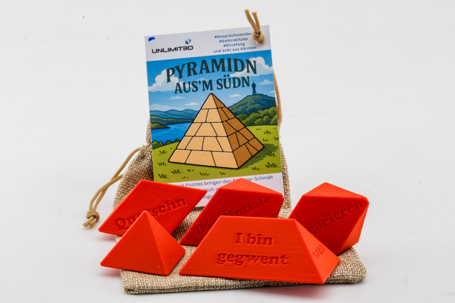 Pyramidn aus'm Südn - 5 piece pyramide puzzle