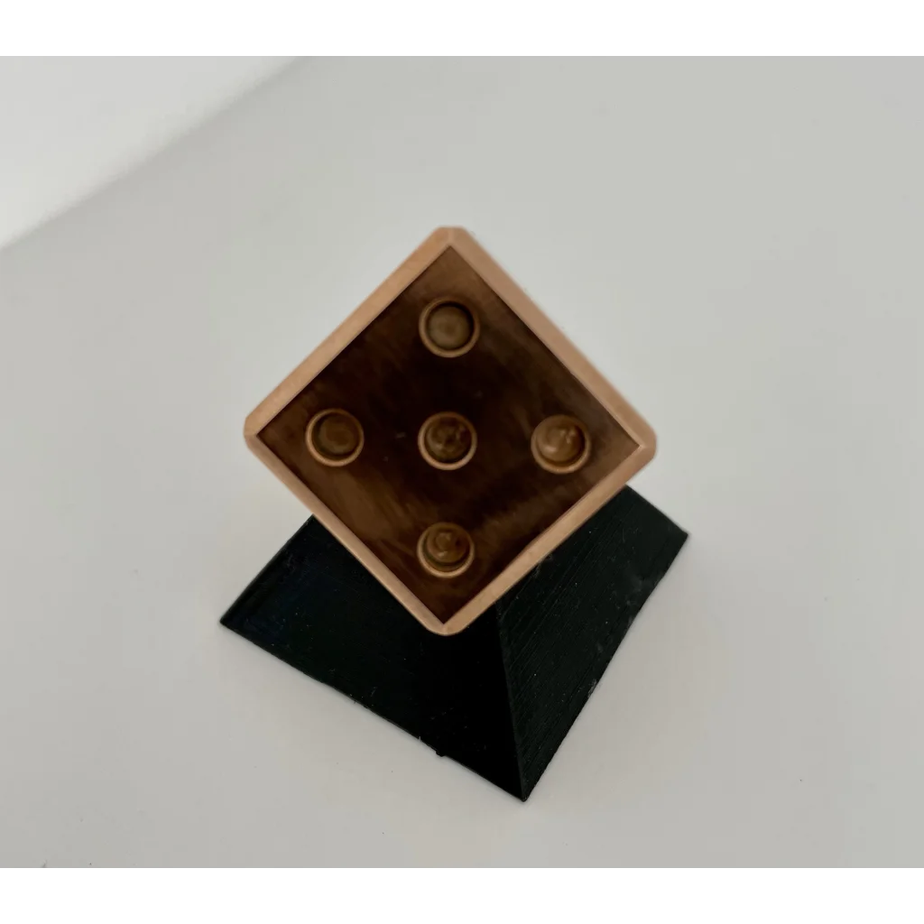 The One - Customisable Dice in Brass Copper or Stainless