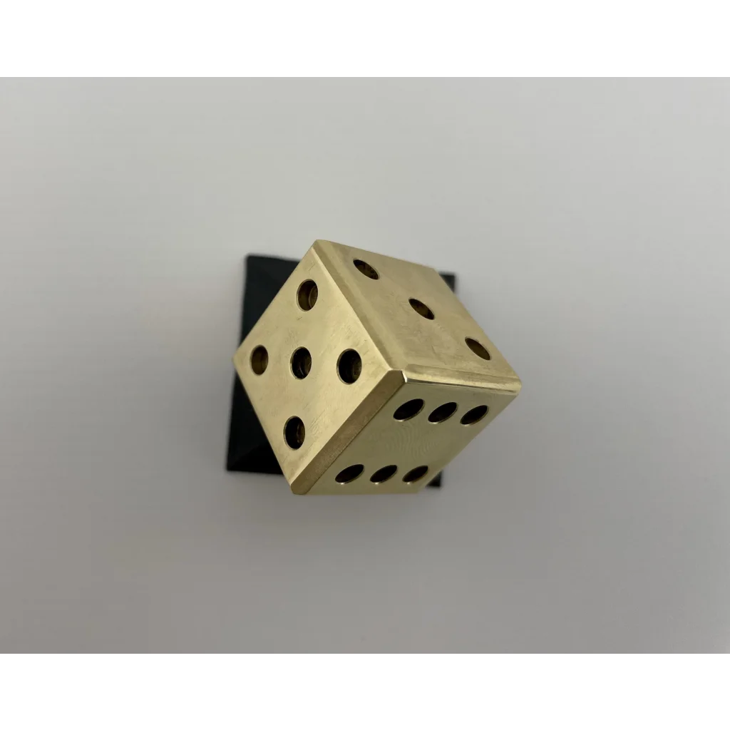 The One - Customisable Dice in Brass Copper or Stainless